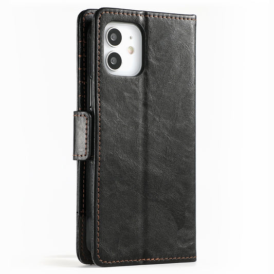 Dual magnetic closure detail on CaseNeo iPhone 11 Pro Max business leather case