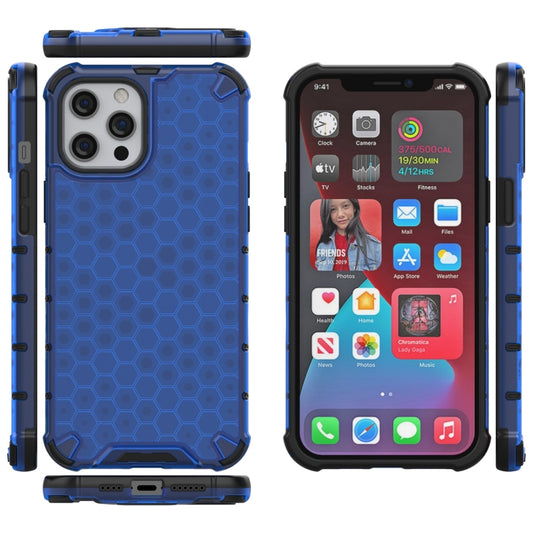 iPhone 13 case with honeycomb shock-absorbing design front and back protection
