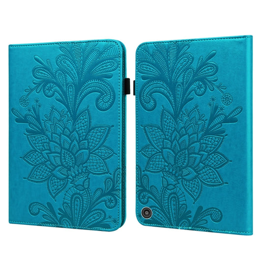 Lace flower embossed leather case for Amazon Kindle Fire HD 8 2020 with card slots and wallet