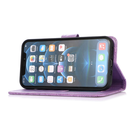 Textured sunflower horizontal flip wallet case for iPhone 12 Pro Max