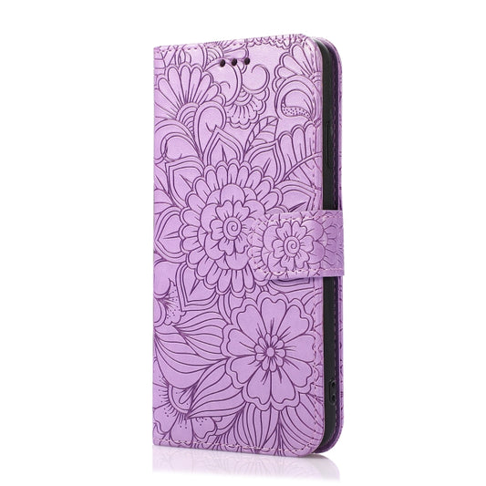Interior card slot compartments and wallet storage in sunflower-patterned iPhone case