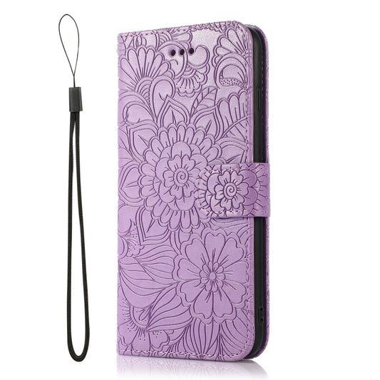 Horizontal flip wallet case featuring textured sunflower design for iPhone 7 Plus 8 Plus