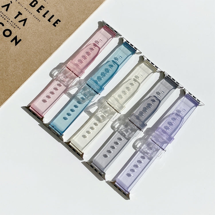 Discoloration in Light TPU Replacement Watchbands For Apple Watch Series, 7 45mm / 6 & SE & 5 & 4 44mm / 3 & 2 & 1 42mm, 7 41mm / 6 & SE & 5 & 4 40mm / 3 & 2 & 1 38mm