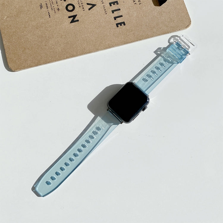 Discoloration in Light TPU Replacement Watchbands For Apple Watch Series, 7 45mm / 6 & SE & 5 & 4 44mm / 3 & 2 & 1 42mm, 7 41mm / 6 & SE & 5 & 4 40mm / 3 & 2 & 1 38mm