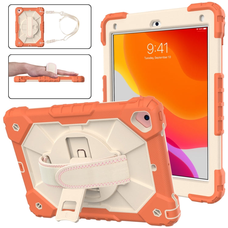 Étui de protection antichoc en silicone et PC avec support et bandoulière, motif robot contrasté, pour iPad 9.7 (2018) et (2017) / Air 2 / Air
