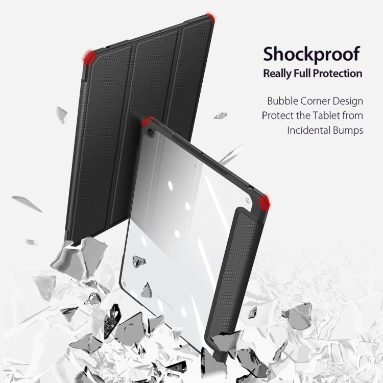 DUX DUCIS TOBY Series Shockproof PU Leather + PC + TPU Horizontal Flip Case with Holder & Pen Slot & Sleep / Wake-up Function, For iPad 9.7 inch 2017 / 2018