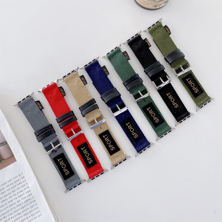 Nylon Replacement Strap Watchband, For Apple Watch Series 7  41mm / & 6 & SE & 5 & 4 40mm, For Apple Watch Series  7  45mm / & 6 & SE & 5 & 4 44mm