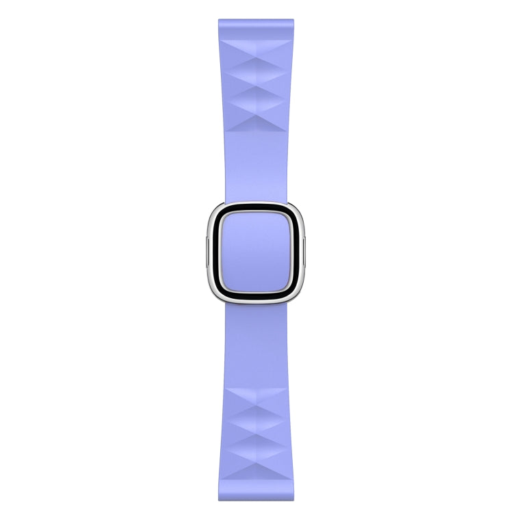 Modern Style Silicone Replacement Strap Watchband For Apple Watch Series 6 & SE & 5 & 4 44mm / 3 & 2 & 1 42mm, Black Buckle, Rose Gold Buckle, Silver Buckle