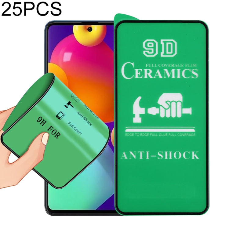 25 PCS 9D Full Screen Full Glue Ceramic Film