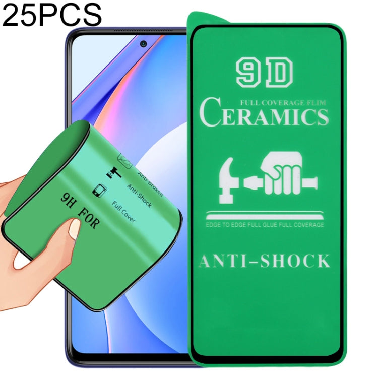 25 PCS 9D Full Screen Full Glue Ceramic Film