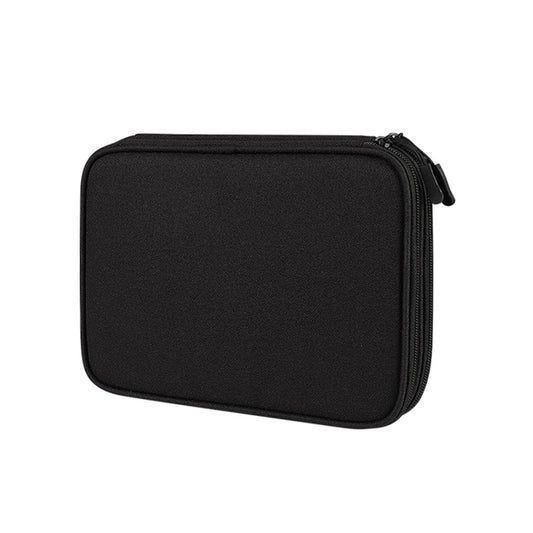 SM01S double-layer digital storage bag for tech accessories and cables, charcoal grey