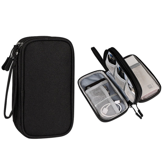 Open SM05 double-layer bag revealing spacious interior storage compartments
