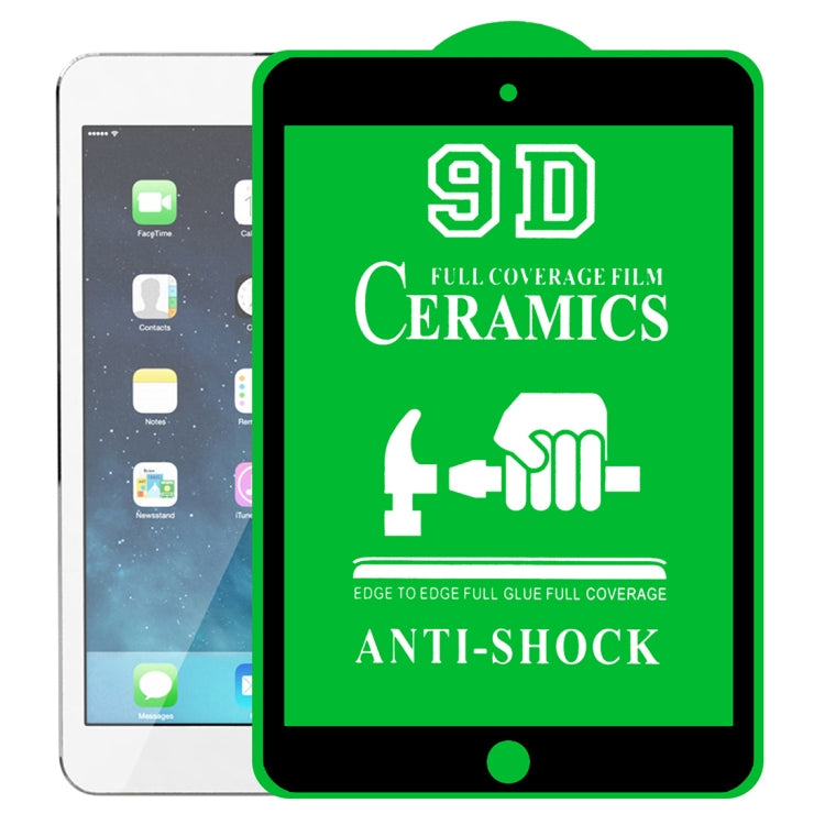 Film céramique 9D plein écran entièrement collé, pour iPad 4/3/2 9,7 pouces (1 PC), pour iPad 10.2 2021/2020/2019 (1 PC), pour iPad Pro 10.5/Air 3 (1 PC), pour iPad mini 3/2/1 (1 PC), pour iPad mini 2019/4 (1 PC), pour iPad Pro 9,7 pouces (1 PC) ...