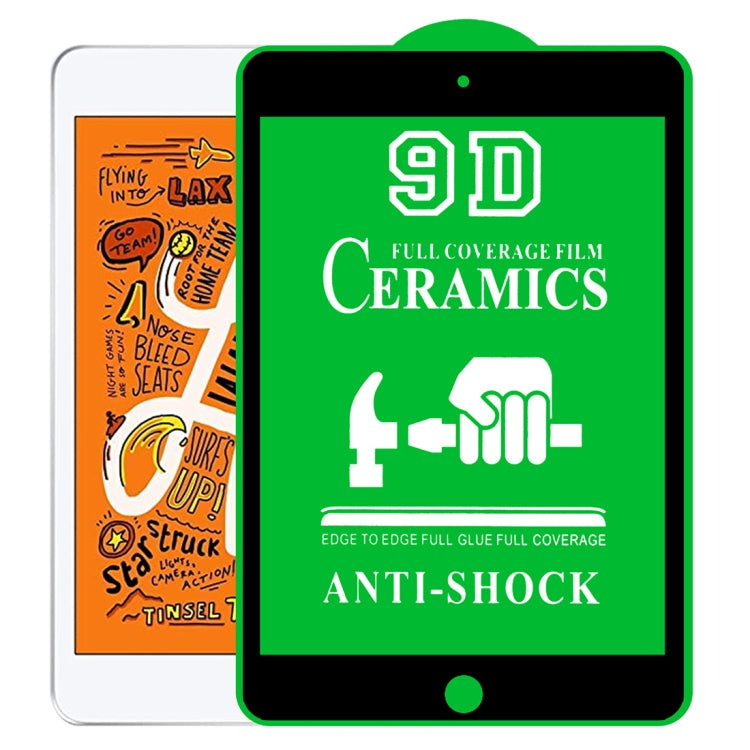 Film céramique 9D plein écran entièrement collé, pour iPad 4/3/2 9,7 pouces (1 PC), pour iPad 10.2 2021/2020/2019 (1 PC), pour iPad Pro 10.5/Air 3 (1 PC), pour iPad mini 3/2/1 (1 PC), pour iPad mini 2019/4 (1 PC), pour iPad Pro 9,7 pouces (1 PC) ...