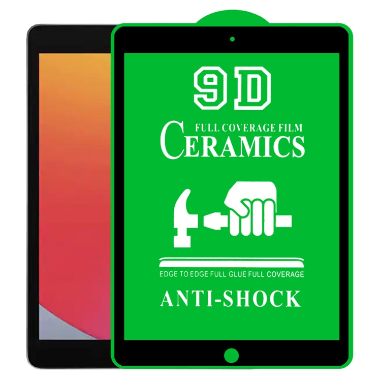 Film céramique 9D plein écran entièrement collé, pour iPad 4/3/2 9,7 pouces (1 PC), pour iPad 10.2 2021/2020/2019 (1 PC), pour iPad Pro 10.5/Air 3 (1 PC), pour iPad mini 3/2/1 (1 PC), pour iPad mini 2019/4 (1 PC), pour iPad Pro 9,7 pouces (1 PC) ...