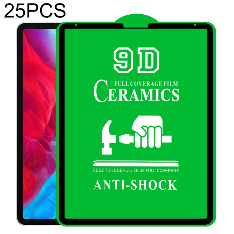 25 PCS 9D Film céramique plein écran pleine colle, pour iPad 4 / 3 / 2 9,7 pouces (25 PCS), pour iPad 10.2 2021 / 2020 / 2019 (25 PCS), pour iPad Pro 10.5 / Air 3 (25 PCS), pour iPad mini 3 / 2 / 1 (25 PCS), pour iPad mini 2019 / 4 (25 PCS) ...