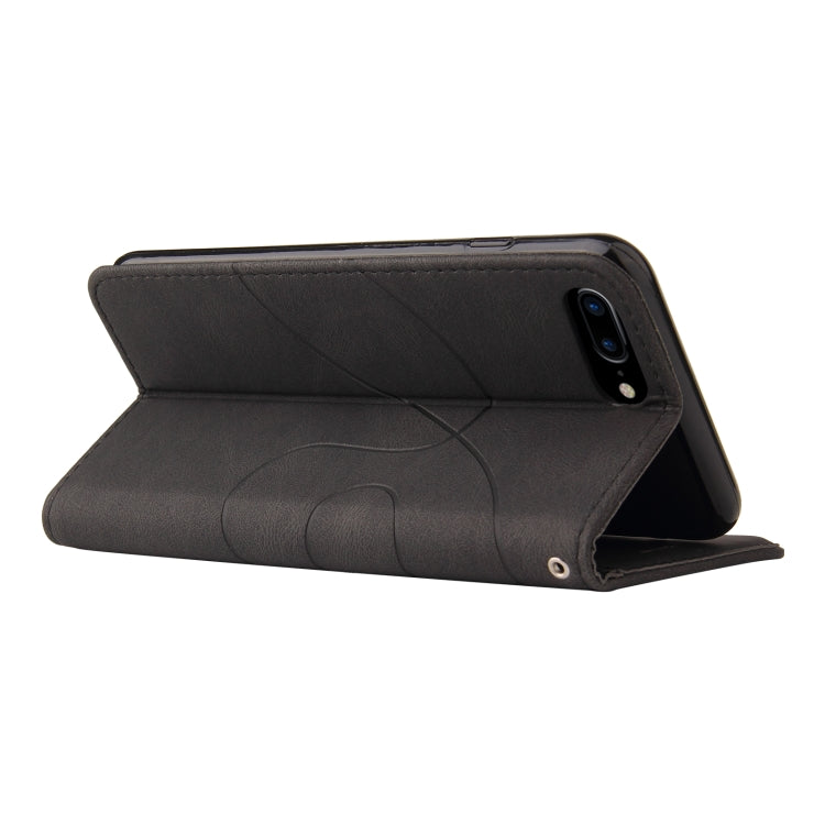 Dual-color Splicing Horizontal Flip PU Leather Case with Holder & Card Slots & Wallet, For iPhone 8 Plus / 7 Plus