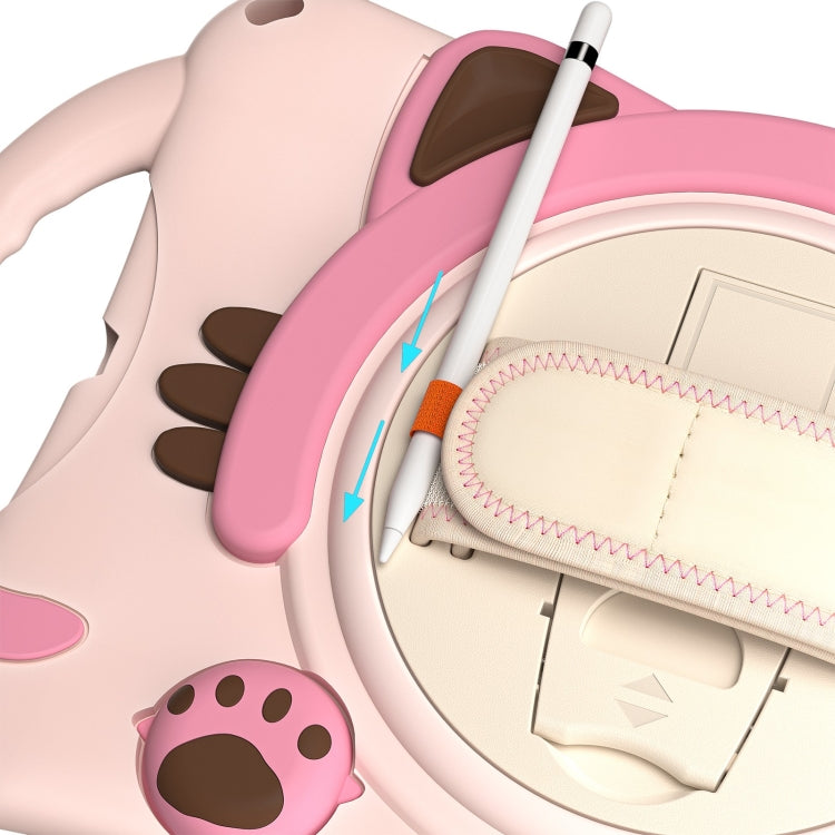 Étui de protection antichoc en EVA pour enfants, motif chat mignon, avec support, bandoulière et poignée, pour iPad 9.7 2018/2017/Air/Air 2/Pro 9.7