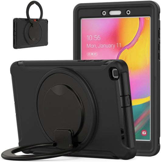 Rotating foldable handle grip detail Samsung Galaxy Tab A 8.0 2019 protective case 360 degree turn