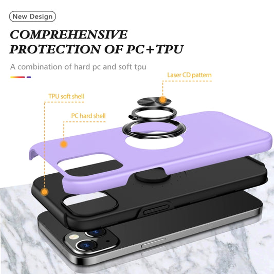 Magnetic protective case for iPhone 13 Pro featuring dual-layer PC and TPU construction