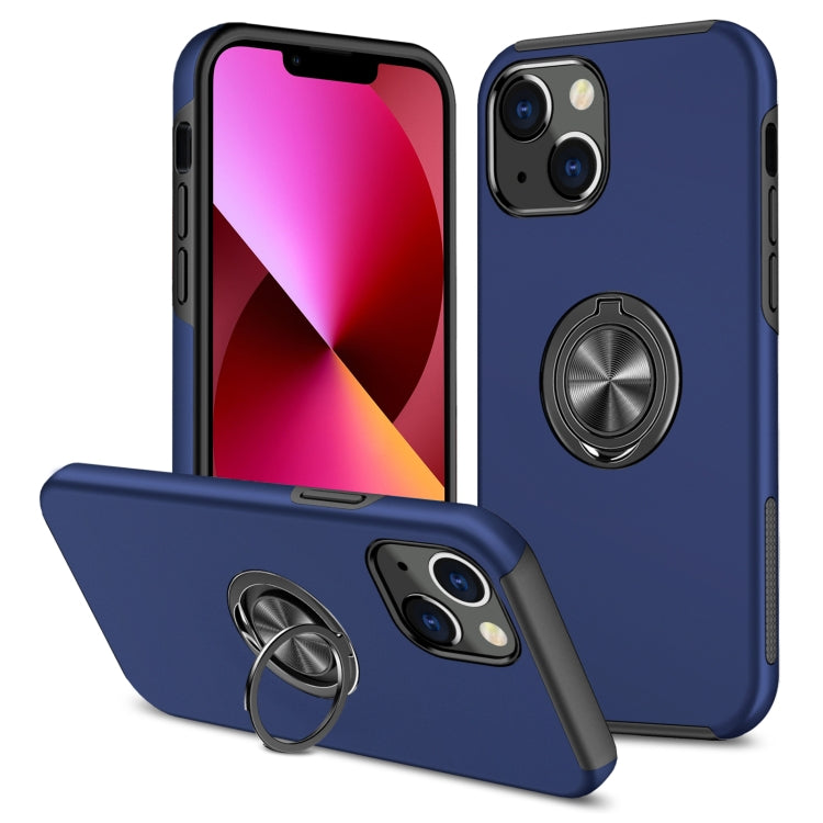 PC + TPU Shockproof Magnetic Protective Case with Invisible Ring Holder, For iPhone 13 mini, For iPhone 13, For iPhone 13 Pro