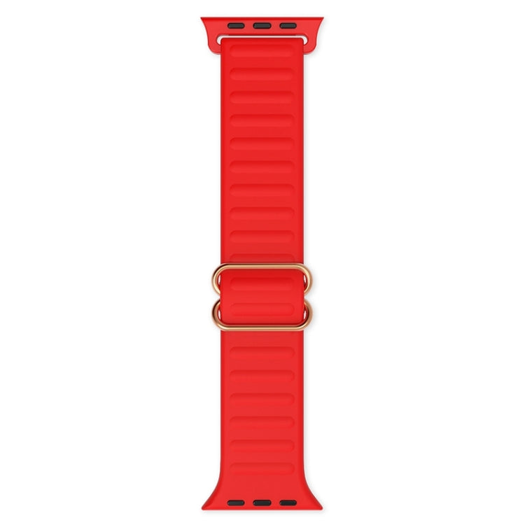 Japanese Word Buckle Silicone Replacement Watchband For Apple Watch Series, 7 45mm / 6 & SE & 5 & 4 44mm / 3 & 2 & 1 42mm