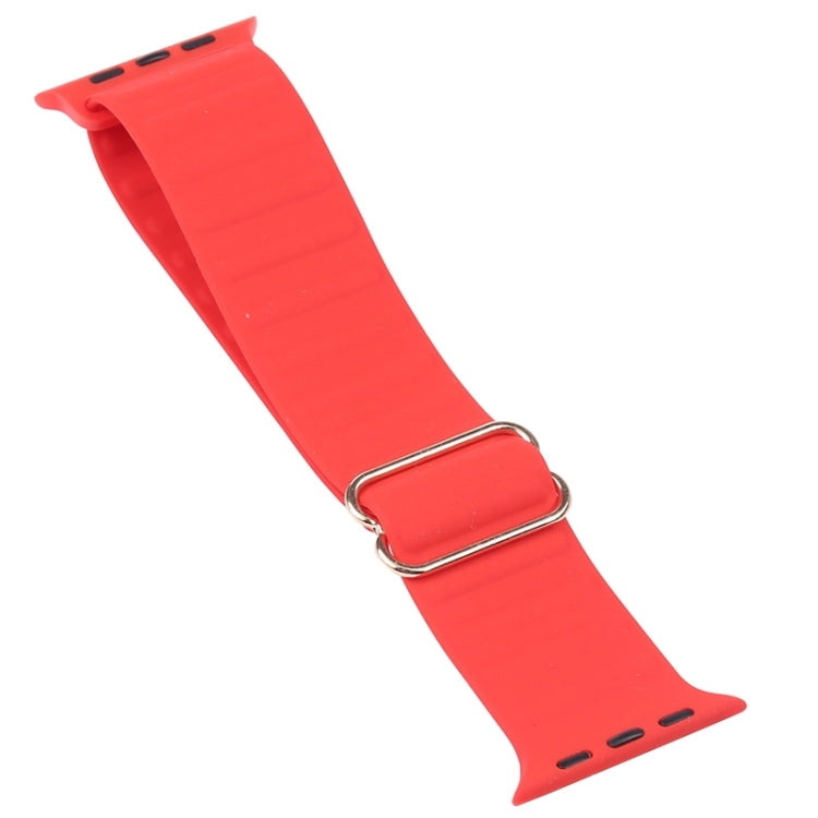 Japanese Word Buckle Silicone Replacement Watchband For Apple Watch Series, 7 41mm / 6 & SE & 5 & 4 40mm / 3 & 2 & 1 38mm