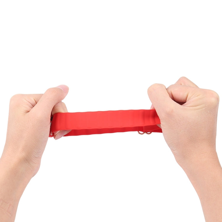 Japanese Word Buckle Silicone Replacement Watchband For Apple Watch Series, 7 41mm / 6 & SE & 5 & 4 40mm / 3 & 2 & 1 38mm