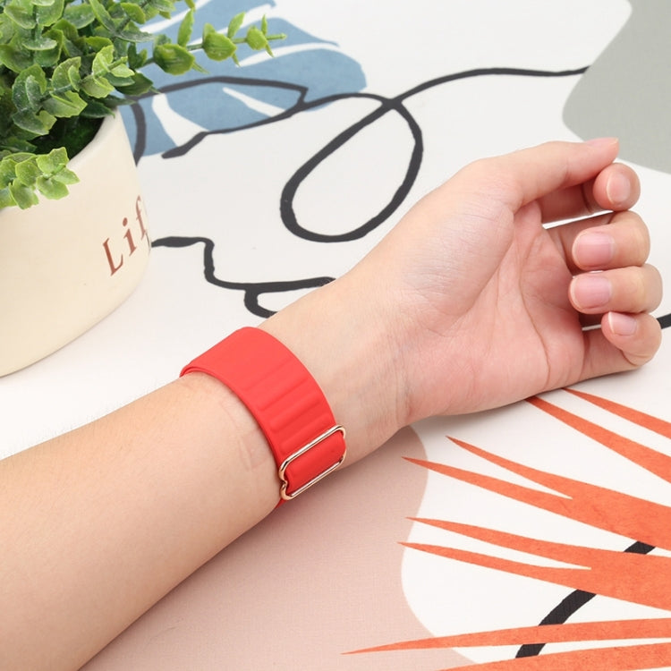 Japanese Word Buckle Silicone Replacement Watchband For Apple Watch Series, 7 41mm / 6 & SE & 5 & 4 40mm / 3 & 2 & 1 38mm