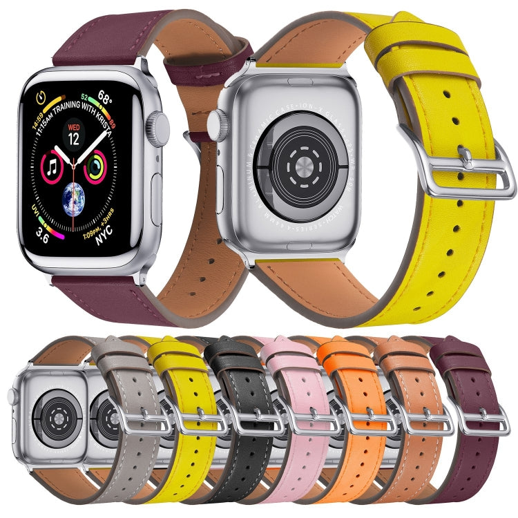 Small Waist Leather Replacement Strap Watchband, For Apple Watch Series 7  41mm / & 6 & SE & 5 & 4 40mm, For Apple Watch Series  7  45mm / & 6 & SE & 5 & 4 44mm