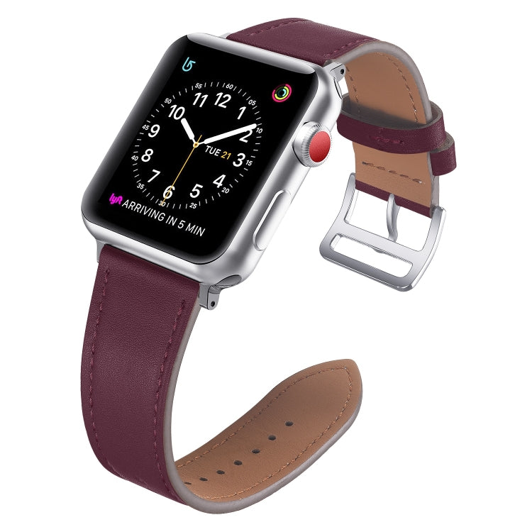 Small Waist Leather Replacement Strap Watchband, For Apple Watch Series 7  41mm / & 6 & SE & 5 & 4 40mm, For Apple Watch Series  7  45mm / & 6 & SE & 5 & 4 44mm