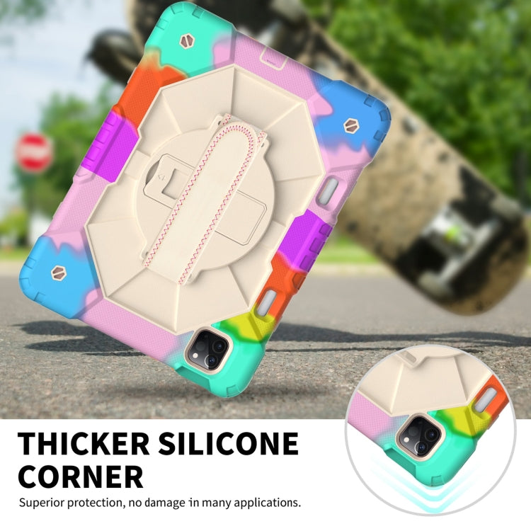 Étui de protection antichoc en silicone et PC avec support et bandoulière pour iPad Pro 11 (2021/2020/2018) et iPad Air 4 (10.9) (2020), iPad Pro 11 (2022/2021/2020/2018) et iPad Air 4 (10.9) (2020).