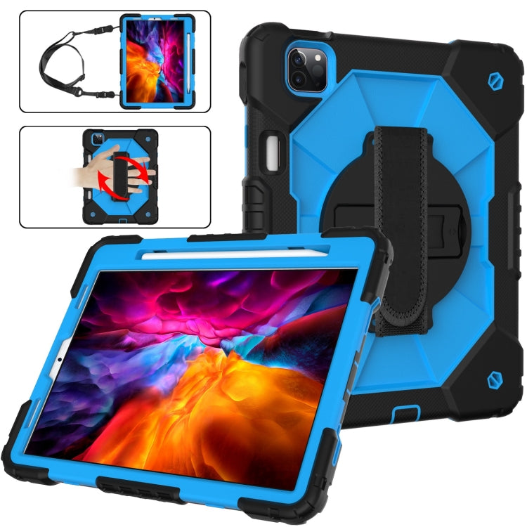 Étui de protection antichoc en silicone et PC avec support et bandoulière pour iPad Pro 11 (2021/2020/2018) et iPad Air 4 (10.9) (2020), iPad Pro 11 (2022/2021/2020/2018) et iPad Air 4 (10.9) (2020).