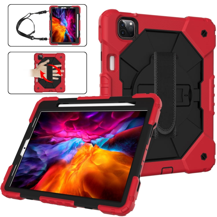 Étui de protection antichoc en silicone et PC avec support et bandoulière pour iPad Pro 11 (2021/2020/2018) et iPad Air 4 (10.9) (2020), iPad Pro 11 (2022/2021/2020/2018) et iPad Air 4 (10.9) (2020).