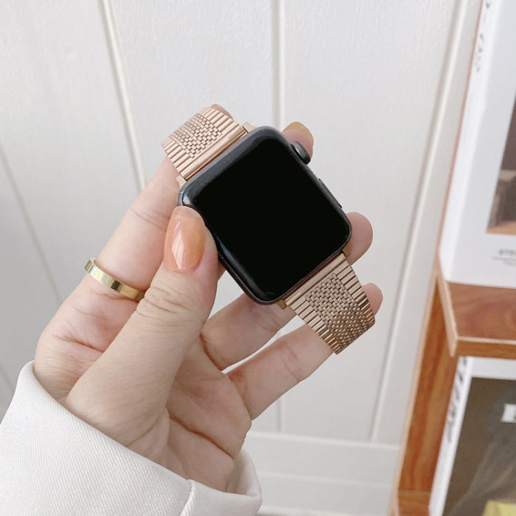 Small Waist Steel Replacement Strap Watchband, For Apple Watch Series 7  41mm / & 6 & SE & 5 & 4 40mm, For Apple Watch Series  7  45mm / & 6 & SE & 5 & 4 44mm