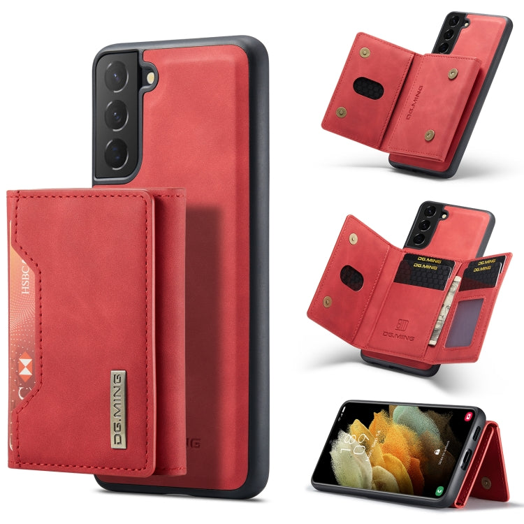 DG.MING M2 Series 3-Fold Multi Card Bag Back Cover Shockproof Case with Wallet & Holder Function