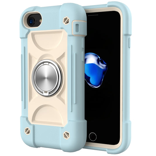 Dual-ring stand holder smartphone case silicone PC shockproof protection