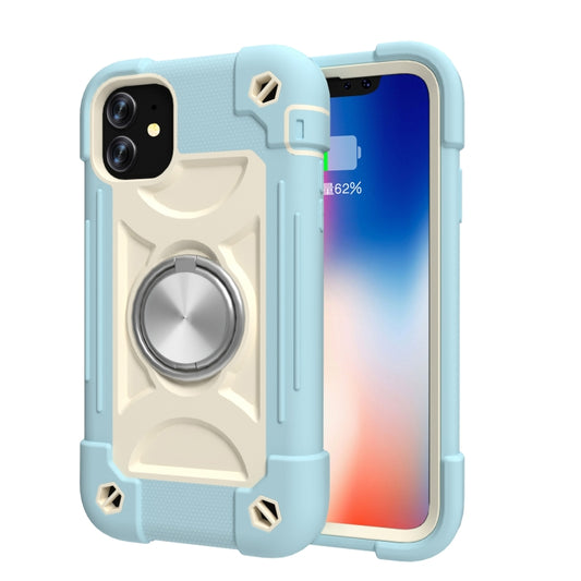 Rugged hybrid protective case with rotating ring holder for iPhone 11 Pro Max