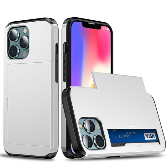 Protective armor case for iPhone 13 Pro showcasing dual-layer shock absorption design