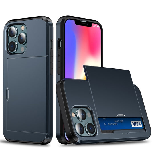 iPhone 13 Pro armor case detail showing textured grip surface and card slot opening