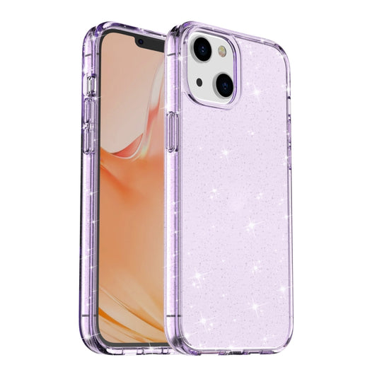 Shockproof glitter powder iPhone 13 case with Terminator style protection