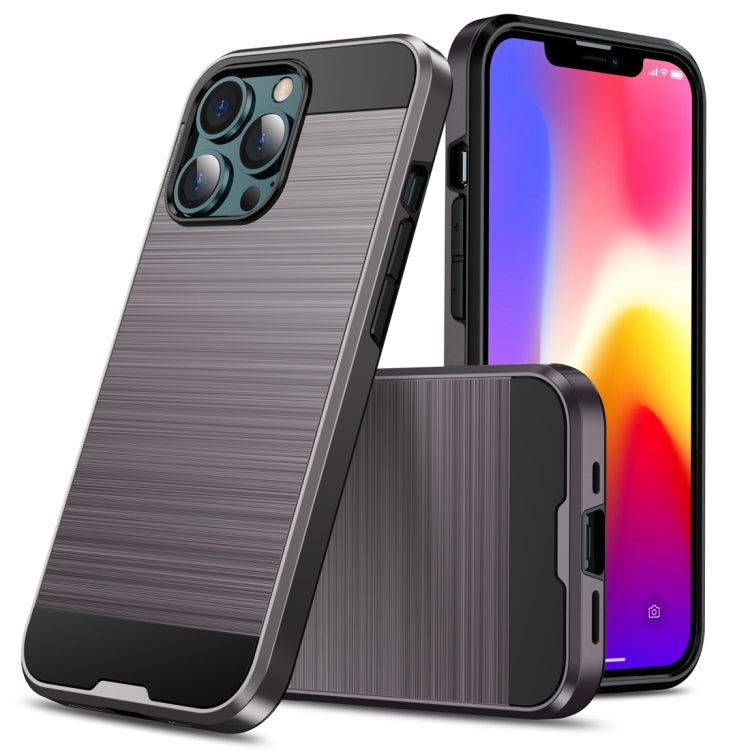 Brushed Texture Carbon Fiber TPU Case, For iPhone 13 mini, For iPhone 13, For iPhone 13 Pro, For iPhone 13 Pro Max