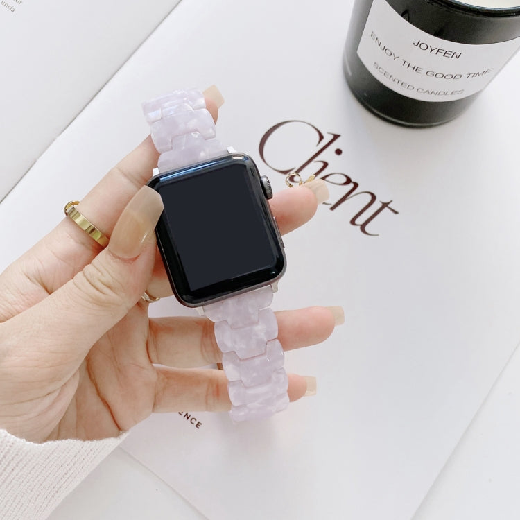 Resin Replacement Watchband For Apple Watch Series, 7 41mm / 6 & SE & 5 & 4 40mm / 3 & 2 & 1 38mm, 7 45mm / 6 & SE & 5 & 4 44mm / 3 & 2 & 1 42mm