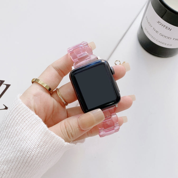 Resin Replacement Watchband For Apple Watch Series, 7 41mm / 6 & SE & 5 & 4 40mm / 3 & 2 & 1 38mm, 7 45mm / 6 & SE & 5 & 4 44mm / 3 & 2 & 1 42mm