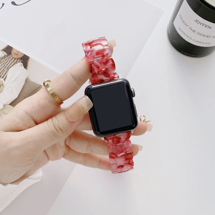 Resin Replacement Watchband For Apple Watch Series, 7 41mm / 6 & SE & 5 & 4 40mm / 3 & 2 & 1 38mm, 7 45mm / 6 & SE & 5 & 4 44mm / 3 & 2 & 1 42mm