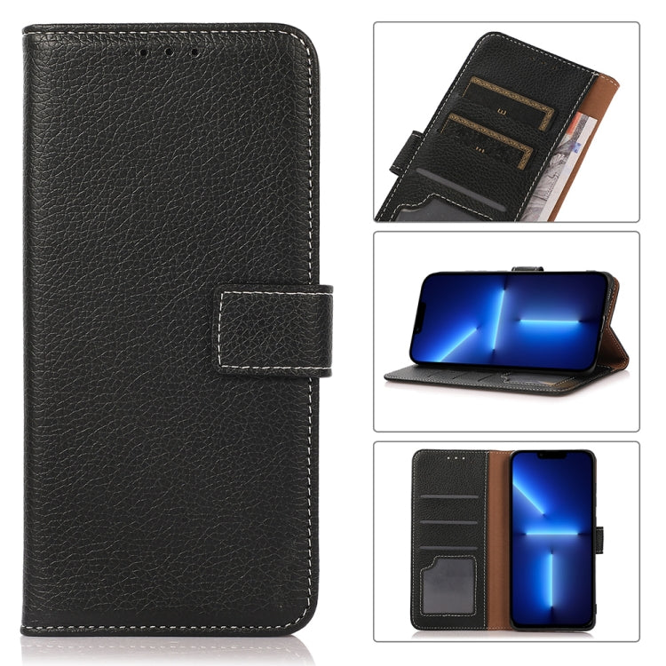 Litchi Texture PU + TPU Horizontal Flip Leather Case with Holder & Card Slots & Wallet