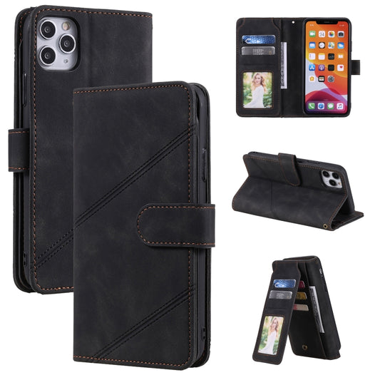 Premium PU leather iPhone 11 Pro Max flip case with card slots, wallet, and photo frame holder