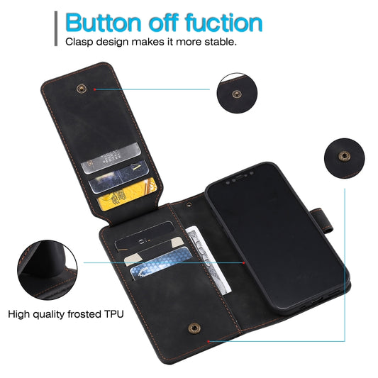 iPhone 12 Pro Max wallet case showing interior card slot organization and design