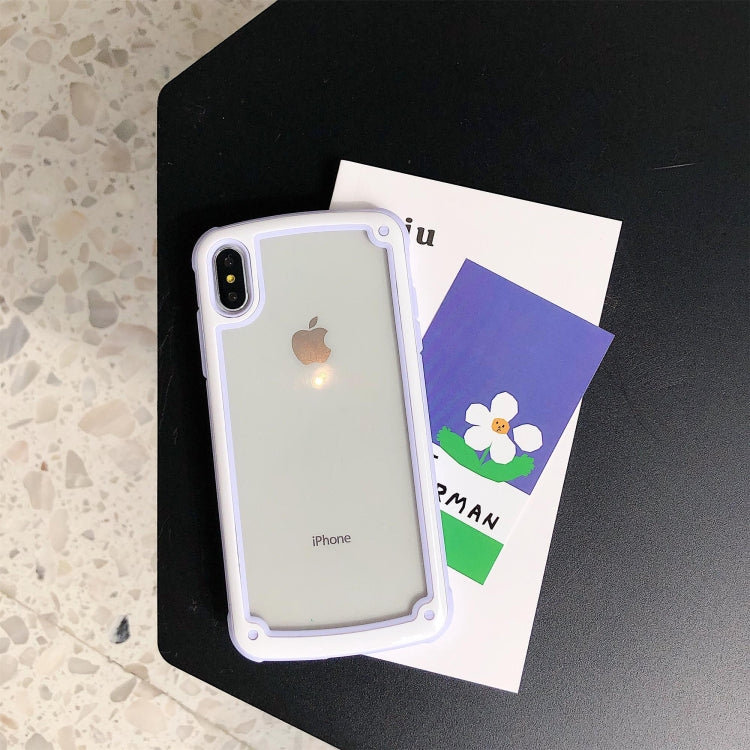 Candy-Colored TPU Transparent Shockproof Case, For iPhone XR