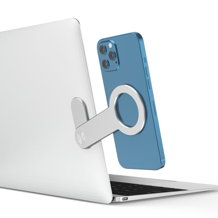 Support magnétique rond multifonction en métal déployé pour ordinateur portable, compatible avec iPhone 13, SJ05-12